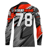 Maxcorners Red Motocross Racing Jersey Kid Women Men Dirt Bike Shirt Upf30+ Off-Road Riding Shirt XM249 MT2809