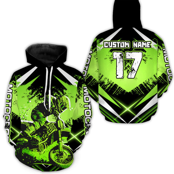 Maxcorners Motocross Racing Hoodie for Men Women Dirt Bike Hoodie Off-road Jersey LM2809