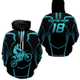 Maxcorners Motocross Hoodie for Men Women Dirt Bike Hoodie Off-road Racing Jersey Shirt LM2809