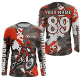Maxcorners Camo Motocross Jersey Men Kid Women Upf30+ Dirt Bike Off-road Motorcycle Shirt MT2709