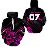 Maxcorners Motocross Racing Hoodie Jersey Men Women Motorcycle Dirt Bike MX Hoodie Zip LM2809