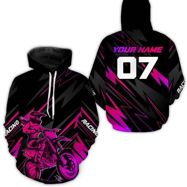 Maxcorners Motocross Racing Hoodie Jersey Men Women Motorcycle Dirt Bike MX Hoodie Zip LM2809