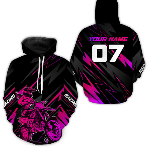 Maxcorners Motocross Racing Hoodie Jersey Men Women Motorcycle Dirt Bike MX Hoodie Zip LM2809