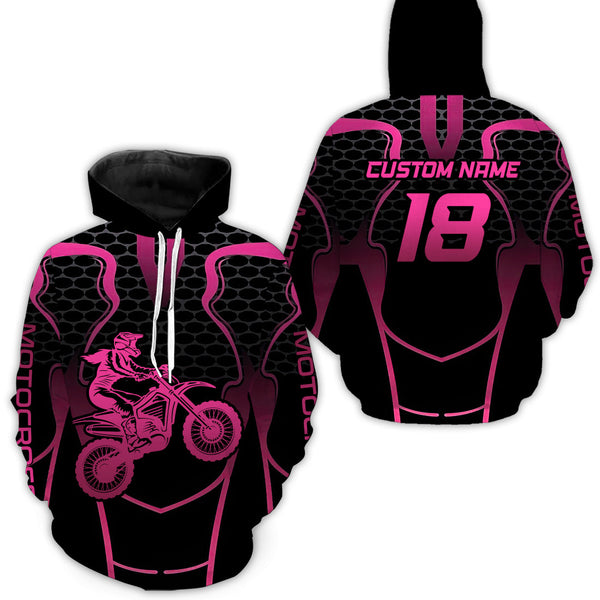 Maxcorners Motocross Racing Hoodie for Men Women Dirt Bike Hoodie Motorcycle Jersey LM2809