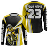 Maxcorners Custom Motocross Jersey Yellow Dirt Bike Shirt For Kid Women Men Off-road Shirt MT2709