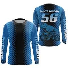 Maxcorners Custom Dinosaur Motocross Jersey Dirt Bike Jersey Men Kid Women Upf30+ Riding Shirt LM2809