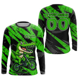 Maxcorners Custom Aligator Motocross Racing Jersey Dirt Bike Shirt Kid Women Men Off road Shirts LM2809