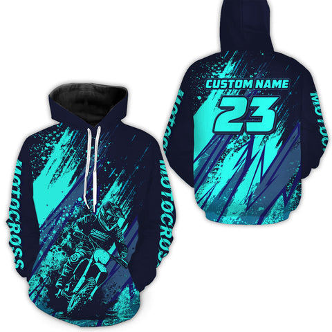 Maxcorners Motocross Racing Hoodie Jersey For Men Women Motorcycle Dirt Bike Hoodie Zip LM2809