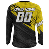 Maxcorners Yellow Motocross Racing Jersey Upf30+ Kid Men Women Dirt Bike Shirt Off-road Jersey MT2709