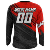 Maxcorners Red Motocross Racing Jersey Upf30+ Kid Men Women Dirt Bike Shirt Off-road Jersey MT2709