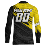 Maxcorners Yellow Motocross Racing Jersey Upf30+ Kid Men Women Dirt Bike Shirt Off-road Jersey MT2709