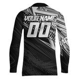 Maxcorners White Black Motocross Racing Jersey Upf30+ Kid Men Women Dirt Bike Shirt Off-road Jersey MT2709