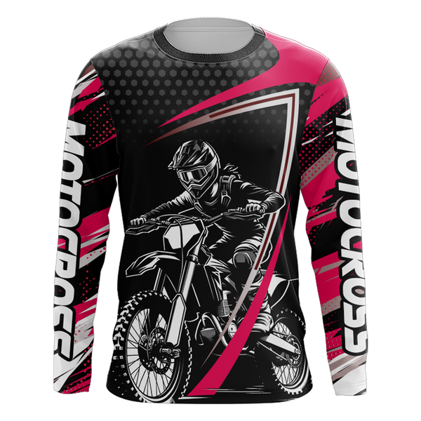 Maxcorners Motocross Racing Jersey Women Kid Girl Upf30+ Dirt Bike Shirt Off-Road MX Jersey XM273 MT2809