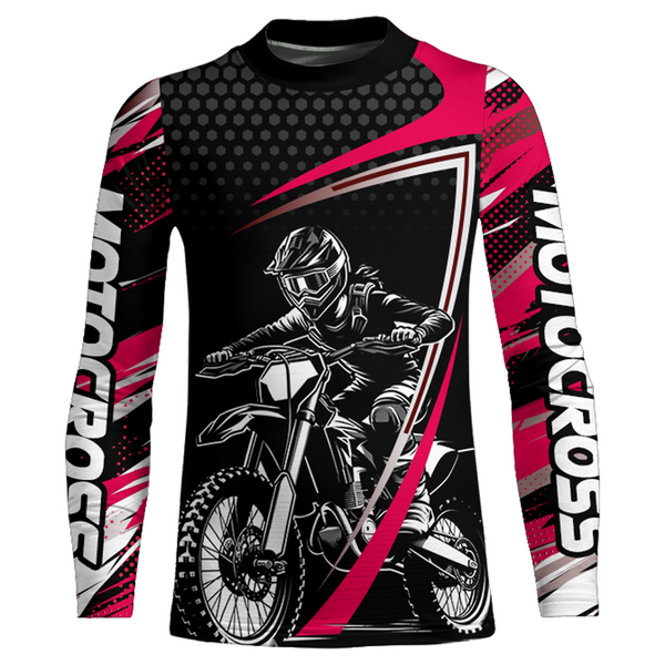 Maxcorners Motocross Racing Jersey Women Kid Girl Upf30+ Dirt Bike Shirt Off-Road MX Jersey XM273 MT2809