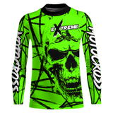 Maxcorners Motocross Racing Jersey Green Upf30+ Dirt Bike Shirt MX Off-Road Motorcycle Shirt MT2709