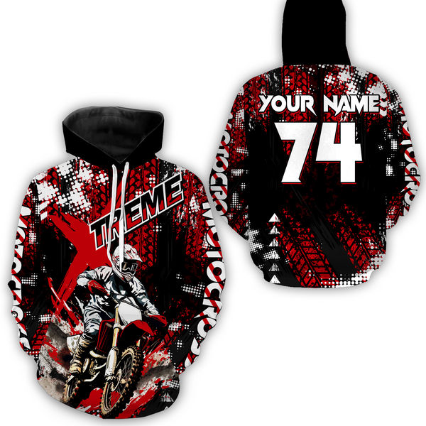 Maxcorners Motocross Racing Hoodie Jersey for Men Women Off-road Dirt Bike Hoodie Shirt LM2809