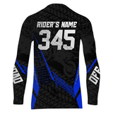 Maxcorners Motocross Racing Jersey Kid Women Men Dirt Bike Shirt Upf30+ Off-road Jersey Blue MT2809
