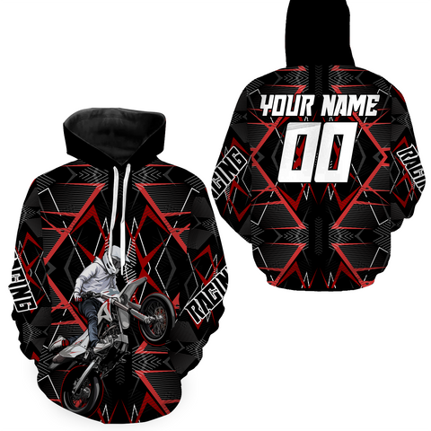 Maxcorners Motocross Hoodie for Men Women Dirt Bike Hoodie Off-road Racing Jersey LM2809