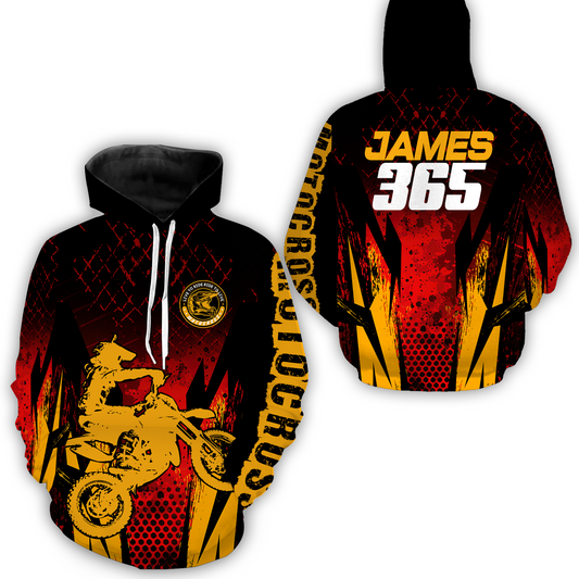 Maxcorners Motocross Hoodie Jersey for Biker Men Women Dirt Bike Hoodie Motorcycle Hoodie Shirt  LM2809