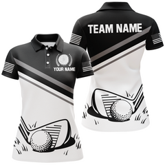 Maxcorners US Patriotic Golf Polo Shirt Custom For Women Golf Polo Shirts with Team Name