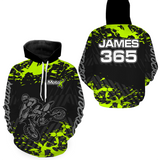 Maxcorners Motocross Racing Hoodie Jersey For Men Women Dirt Bike Off-road Hoodie Zip LM2809