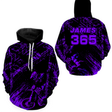 Maxcorners Purple Motocross Hoodie Jersey Custom for Men Women Motorcycle Dirt Bike Hoodie Zip LM2809