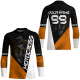 Maxcorners Motocross Jersey Men Women Kid Dirt Bike Orange Off-Road Shirt Upf30+ MX Racing Jersey MT2709