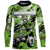 Maxcorners ATV Motocross Racing Jersey Green Upf30+ ATV Quad Bike Jersey Off-road Men Kid Women MT2809