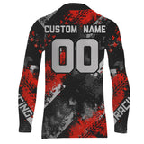 Maxcorners Red Motocross Racing Jersey Men Kid Women Upf30+ Dirt Bike Shirt MX Off-Road Jersey XM247 MT2809