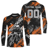 Maxcorners Orange Motocross Racing Jersey Men Kid Women Upf30+ Dirt Bike Shirt MX Off-Road Jersey XM247 MT2809