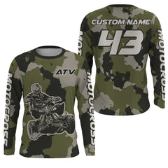 Maxcorners Camo ATV Motocross Racing Jersey Upf30+ Quad Bike Jersey Men Kid Women ATV Riding MT2809
