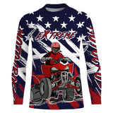 Maxcorners ATV Motocross Racing Jersey American Flag Upf30+ Youth Quad Bike Shirt Men Kid Off-Road MT2809