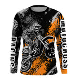 Maxcorners Motocross Racing Jersey Orange Upf30+ Dirt Bike Shirt Men Women Kid Off-road Jersey MT2809