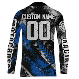 Maxcorners Motocross Racing Jersey Blue Upf30+ Dirt Bike Shirt Men Women Kid Off-road Riding Jersey MT2809