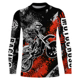 Maxcorners Motocross Racing Jersey Red Upf30+ Dirt Bike Shirt Men Women Kid Off-road Riding Jersey MT2809