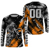 Maxcorners Motocross Racing Jersey Orange Upf30+ Dirt Bike Shirt Men Women Kid Off-road Jersey MT2809