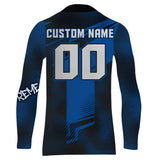 Maxcorners ATV Motocross Jersey Blue Upf30+ Quad Bike ATV Racing Jersey Men Women Kid ATV Shirt MT2809