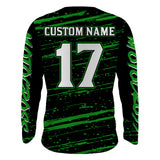 Maxcorners Motocross Racing Jersey Green Upf30+ Dirt Bike Off-road MX Shirt Men Kid Women XM186 MT2809