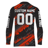 Maxcorners Kid Men Motocross Jersey Personalized Upf30+ Red Dirt Bike Shirt MX Racing Jersey XM231 MT2809