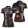 Maxcorners Personalized Us Flag Eagle Bowling Shirt Bowling Jersey For Men Polo & 1/4 Zip Shirt Team League