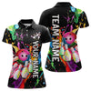 Maxcorners Colorful Bowling Shirt Bowling Jersey Men Personalized Bowling Team Jersey Polo & 1/4 Zip LM0803