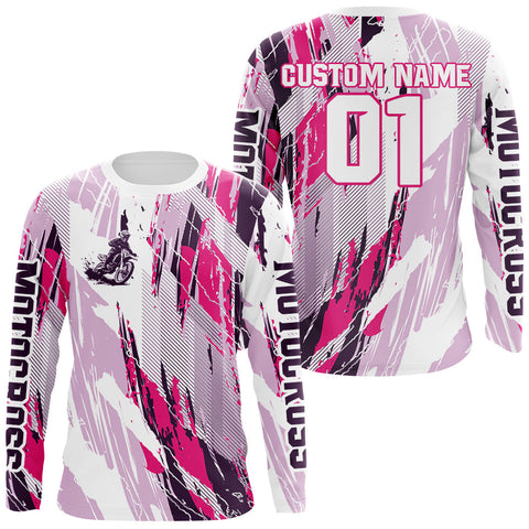 Maxcorners Custom Motocross Jersey UPF30+ MX Racing Dirt Bike Racewear LM2809