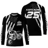 Maxcorners Custom Dirt Bike Jersey Patriotic Motocross Jersey Upf30+ Mens Women Motocross Shirt| MT2709