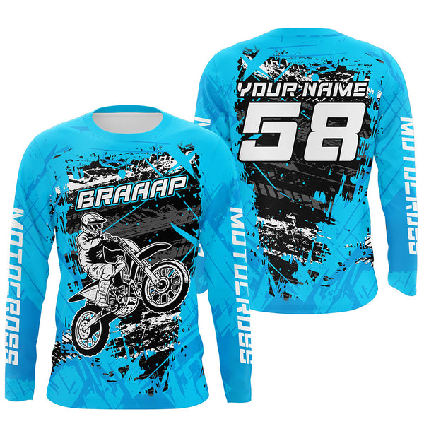 Maxcorners Custom Dirt Bike Jersey Motocross Jersey Upf30+ Mens Women Motocross Shirt| MT2809