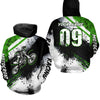 Maxcorners Adult green custom dirt bike jersey Motocross jersey upf30+ mens women Motocross Shirt| MT2709