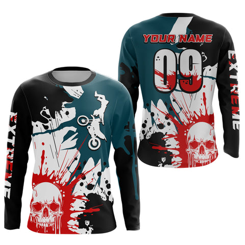 Maxcorners Custom Dirt Bike Jersey Motocross Jersey Upf30+ Mens Women Motocross Shirt|  LM2809