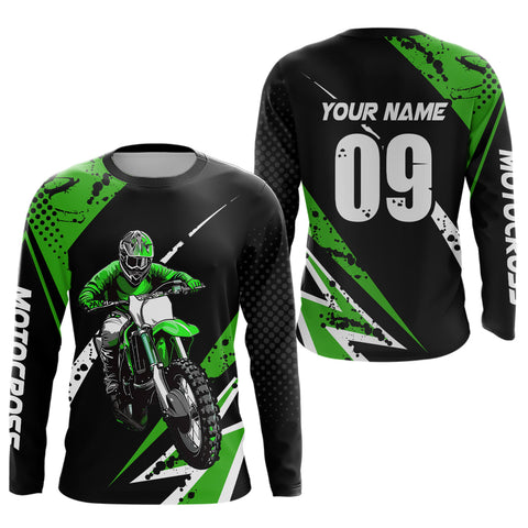 Maxcorners Custom Motocross Jersey Upf30+ Mens Women Dirt Bike Shirt LM2809