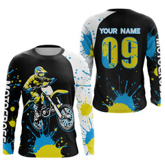 Maxcorners Custom Motocross Jersey Upf30+ Mens Women Dirt Bike Shirt Off Road Jersey LM2809