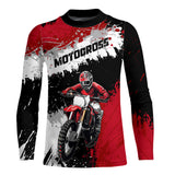 Maxcorners Adult&Kid Red Custom Motocross Jersey UPF30+ MX Racing Dirt Bike Racewear| MT2809
