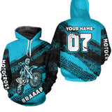 Maxcorners Custom Motocross Jersey Turquoise Mens Women Upf30+ Dirt Bike Jersey Racing Shirt| MT2709